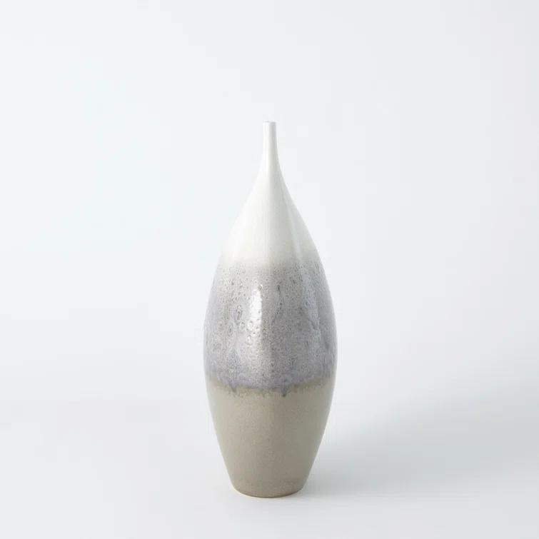 Cream Rises Vase-Wide