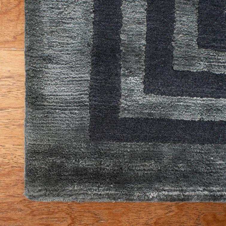 Platinum Elegance 8' x 10' Hand-Knotted Wool-Viscose Blend Area Rug