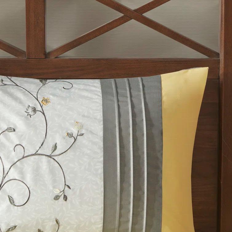 Serene Embroidered 7 Piece Comforter Set