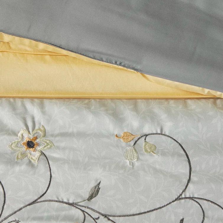 Serene Embroidered 7 Piece Comforter Set