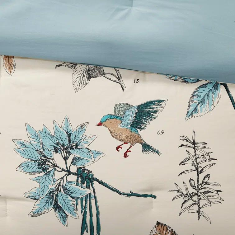 Madison Park Reversible 7 Piece Printed Cotton Twill Comforter Set