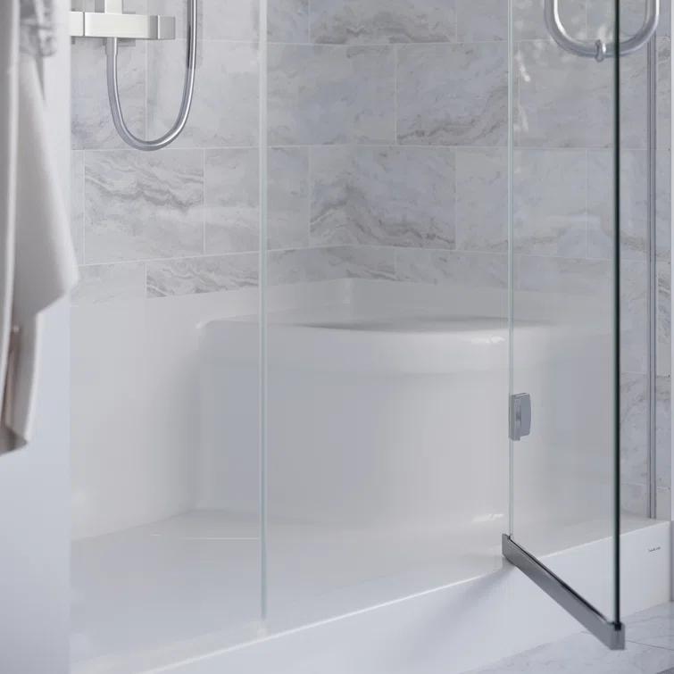 Aquatique 60" x 32" Single Threshold Shower Base