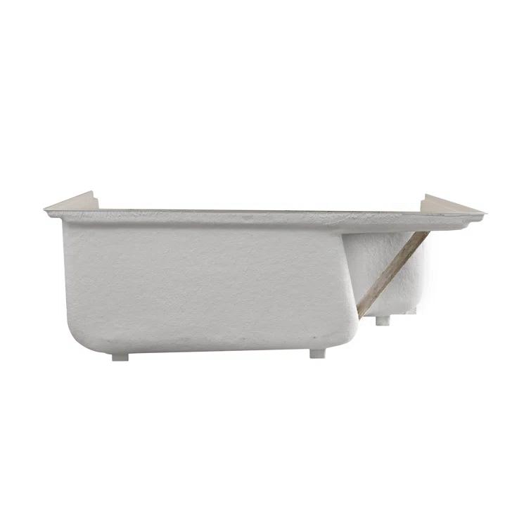 Swiss Madison Aquatique 60" x 32" Single Threshold Shower Base With Right Hand Drain and Integral Left Hand Seat  SM-SB538BV