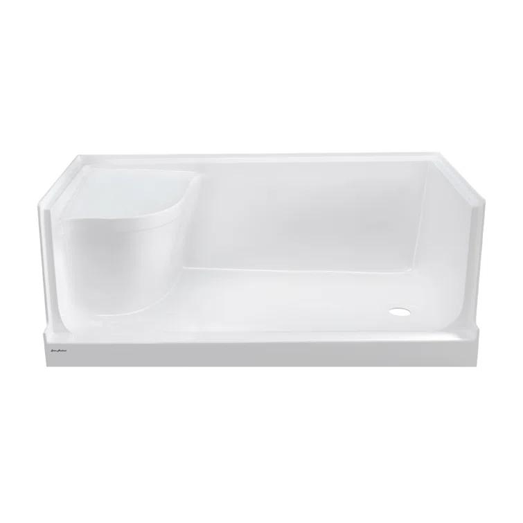 Aquatique 60" x 32" Single Threshold Shower Base