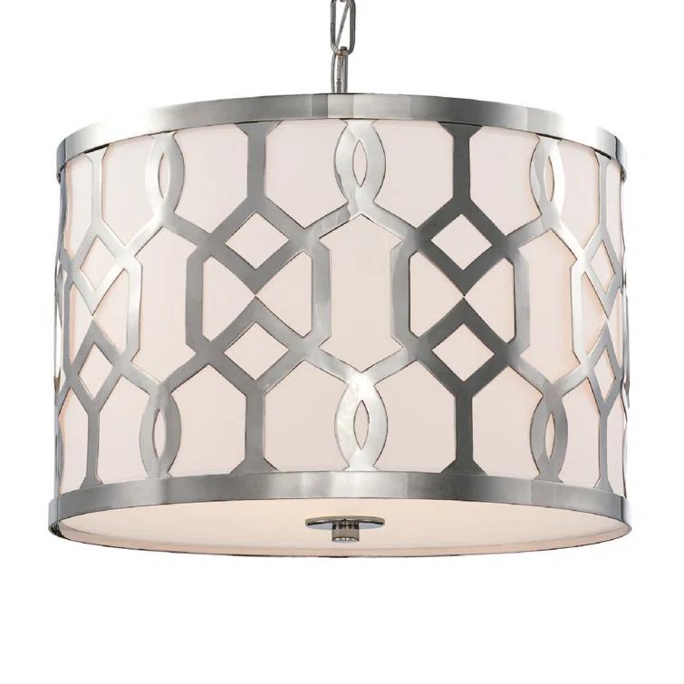 Crystorama Libby Langdon for  Jennings 5 Light Polished Nickel Chandelier - 24.25'' W x 14.75'' H