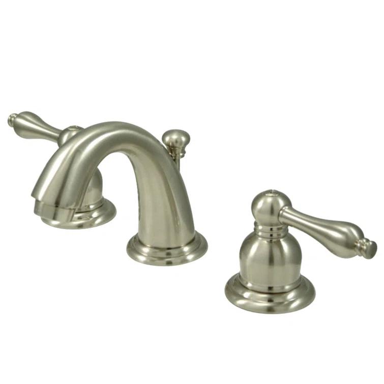 Kingston Brass Victorian Two-Handle 3-Hole Deck Mount Bathroom Faucet with Pop-Up