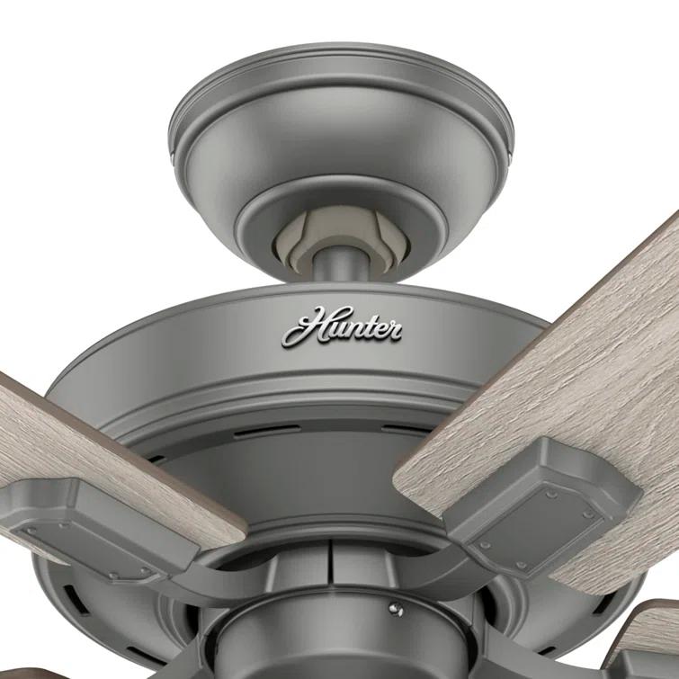 52" Crestfield 5 - Blade Modern Farmhouse Indoor Ceiling Fan with Light and Pull Chains