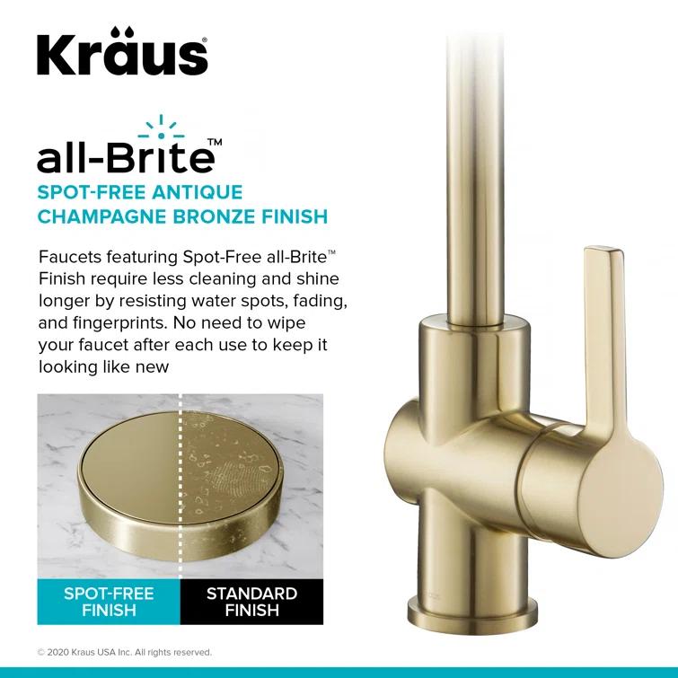 Britt Single Handle Commercial Kitchen Faucet with Dual Function Sprayhead