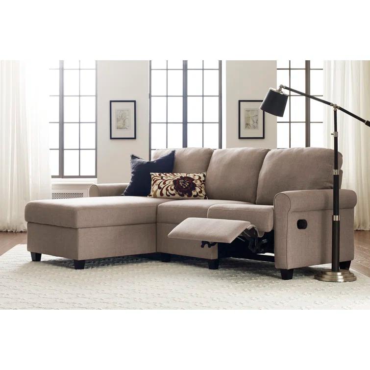 Serta Copenhagen Reclining Sectional Sofa with Storage Chaise