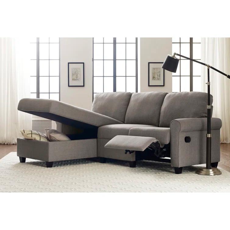 Serta Palisades Reclining Sectional Sofa with Storage Chaise