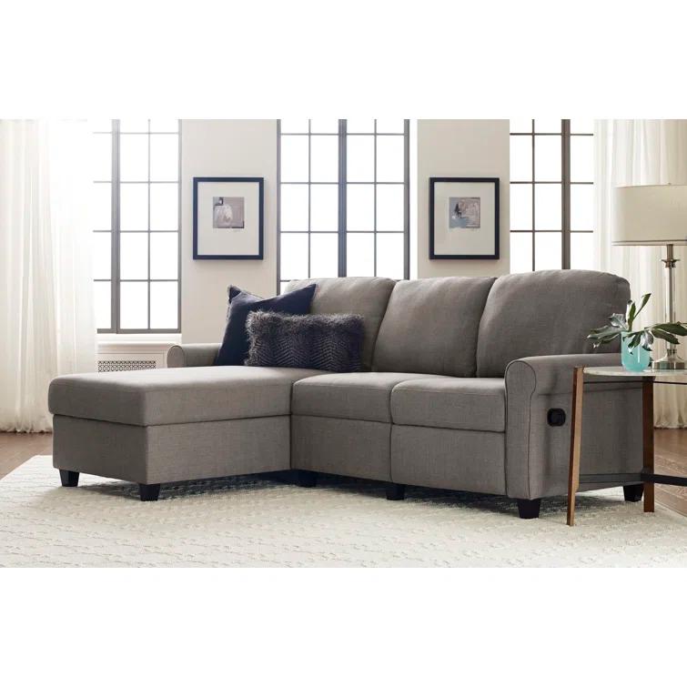 Serta Palisades Reclining Sectional Sofa with Storage Chaise