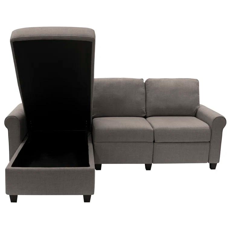 Serta Palisades Reclining Sectional Sofa with Storage Chaise