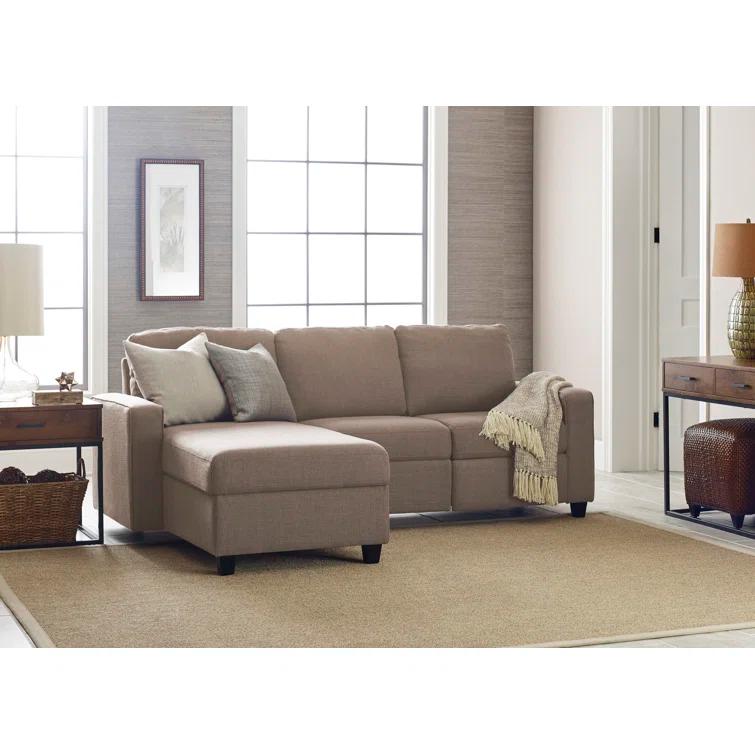 Serta Palisades Reclining Sectional Sofa with Storage Chaise