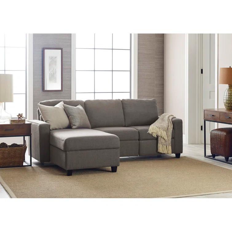 Serta Palisades Reclining Sectional Sofa with Storage Chaise