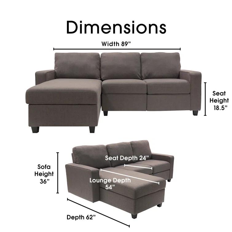 Serta Palisades Reclining Sectional Sofa with Storage Chaise