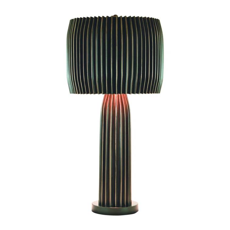 Crimp Table Lamp-Bronze