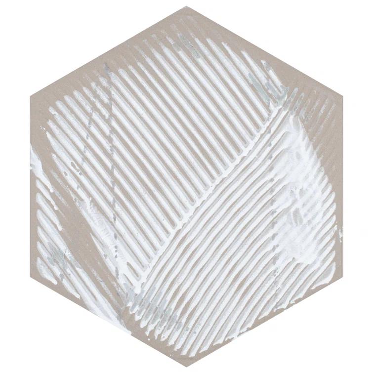 Gaudi Hex 9" x 10" Porcelain Patterned Wall & Floor Tile