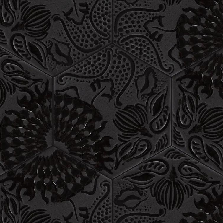Gaudi Hex 9" x 10" Porcelain Patterned Wall & Floor Tile
