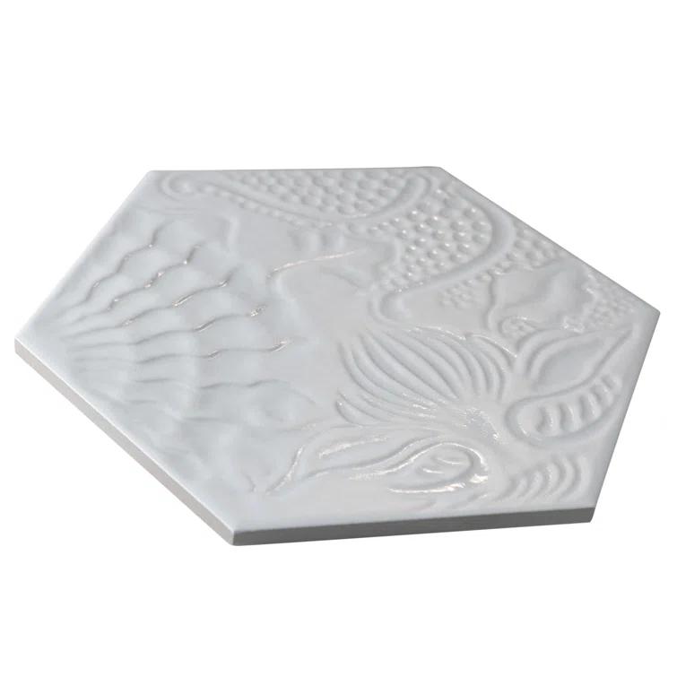 Gaudi Hex 9" x 10" Porcelain Patterned Wall & Floor Tile