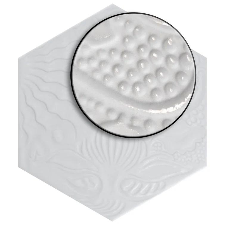 Gaudi Hex 9" x 10" Porcelain Patterned Wall & Floor Tile