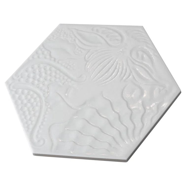 Gaudi Hex 9" x 10" Porcelain Patterned Wall & Floor Tile