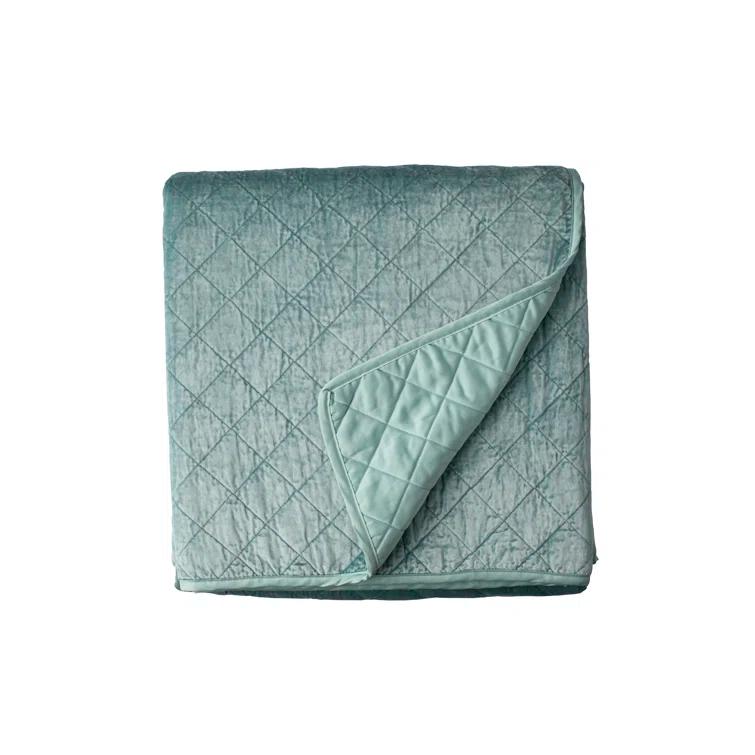 Lili Alessandra Chloe Modern & Contemporary Velvet Coverlet