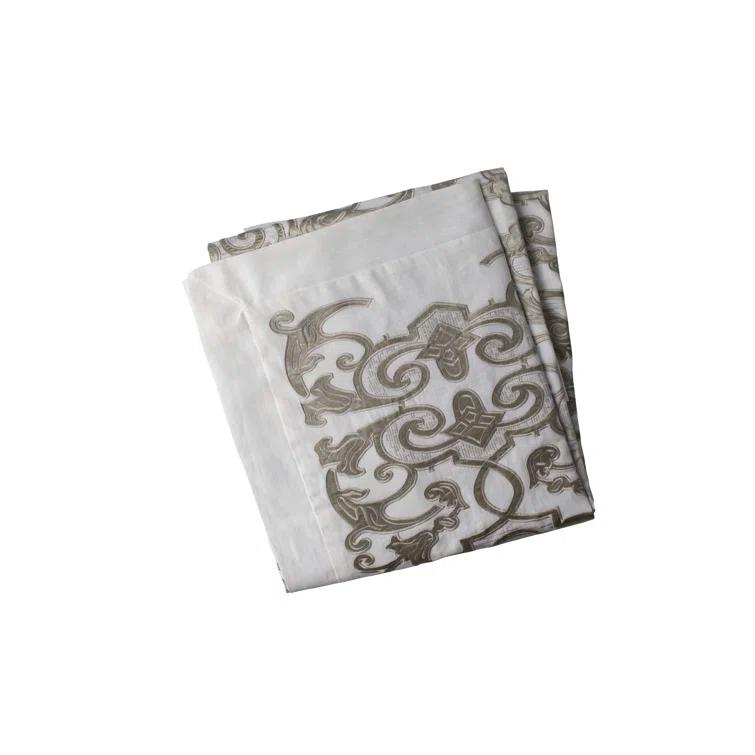 Lili Alessandra Mozart Embroidered Throw Blanket