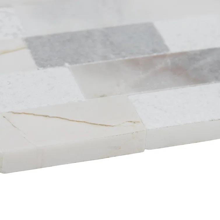 Minute Mosaix Marble Linear Mosaic Wall Tile