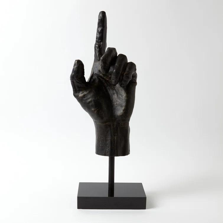Global Views Hand Sculpture-Upward Hand