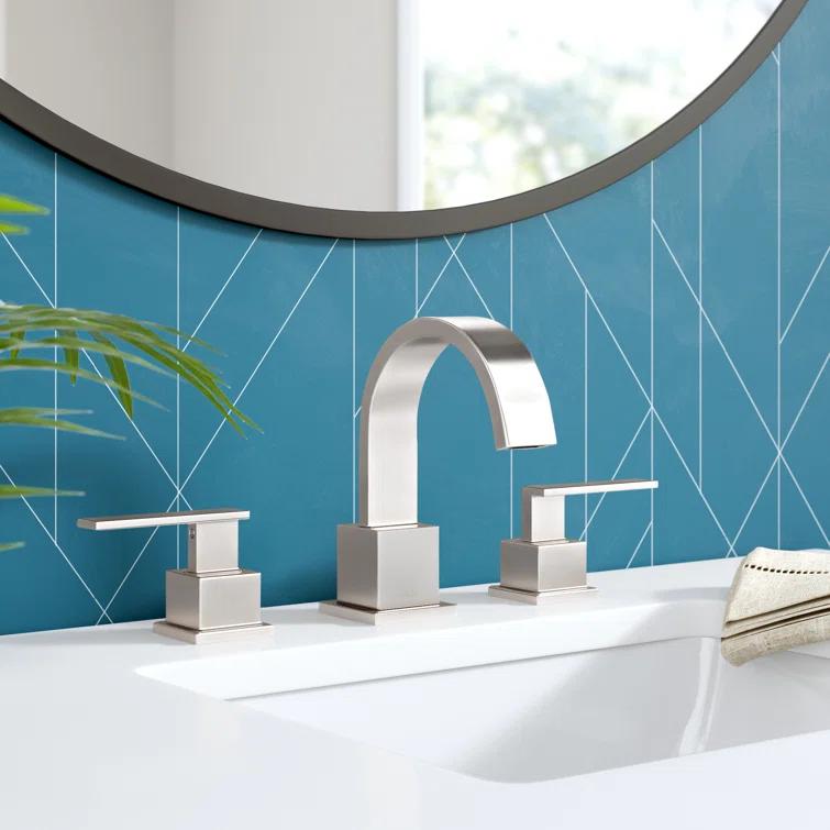 Vero Widespread Bathroom Faucet 3 Hole, 2-handle Bathroom Sink Faucet with Drain Assembly