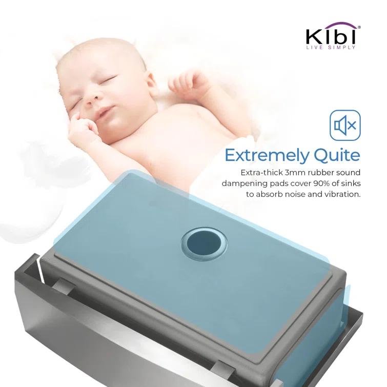 KIBI 33'' L Farmhouse / Apron Single Bowl Stainless Steel Kitchen Sink K1-SF33T