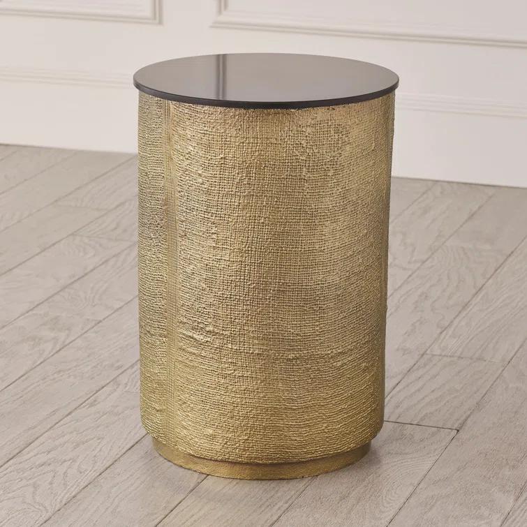 Hemp Etched Barrel Table