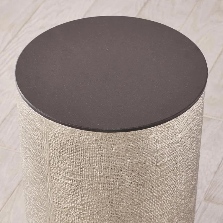 Hemp Etched Barrel Table