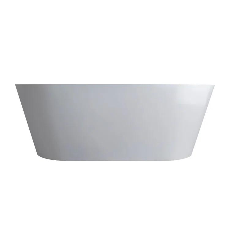 68.9" x 31" Clawfoot Soaking Acrylic Bathtub