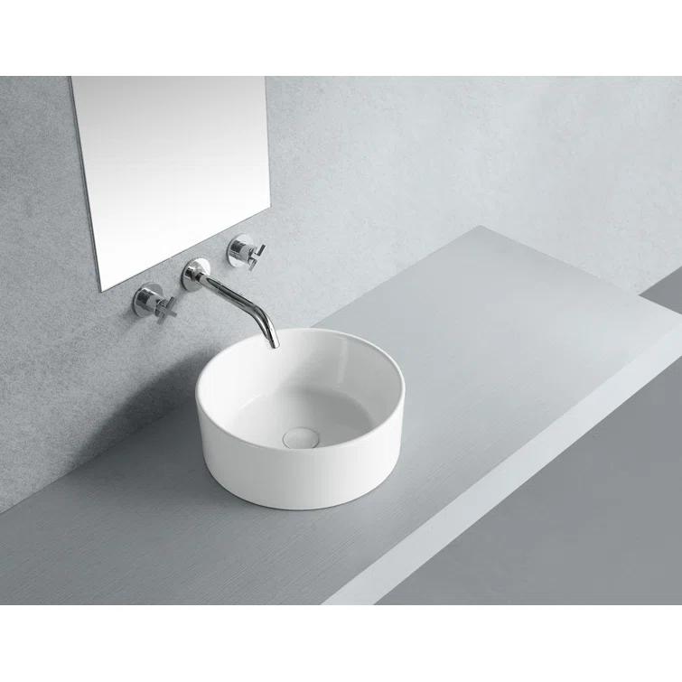 Kingston Brass Park Ceramic Round Vessel Sink