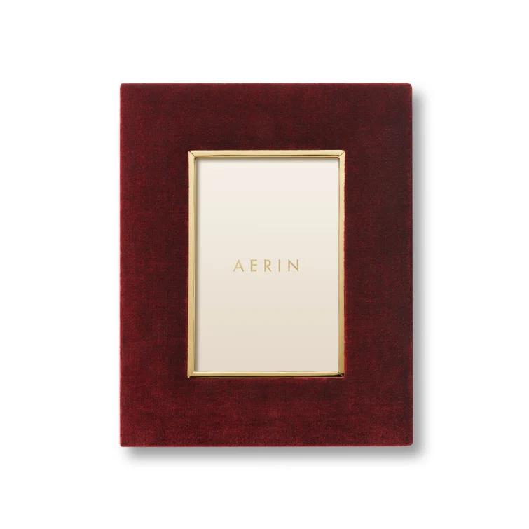 AERIN Valentina Cinnabar Velvet Matte Picture Frame