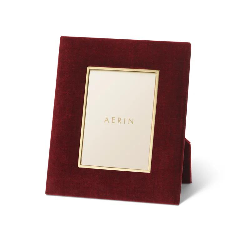 AERIN Valentina Cinnabar Velvet Matte Picture Frame