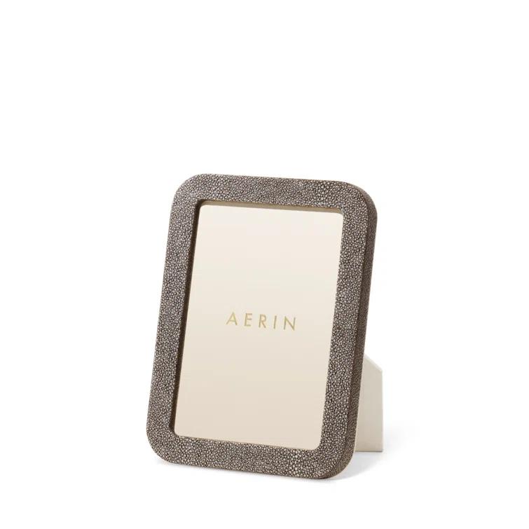 AERIN Shagreen Leather Picture Frame