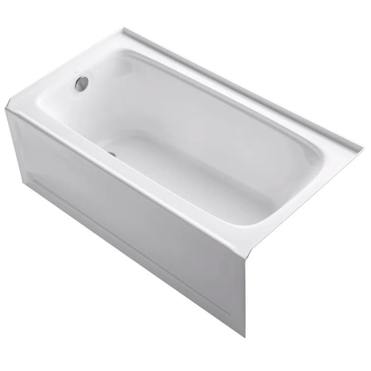 Bancroft® 60" x 32" Alcove Soaking Acrylic Bathtub