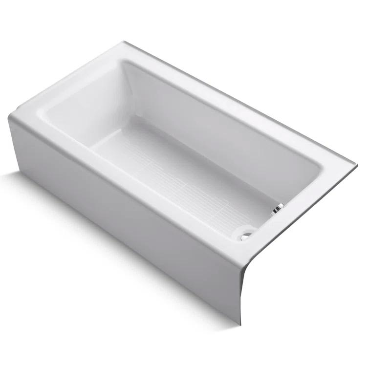 Kohler Avec 60 In. X 32 In. Alcove Bath, Right Drain K-25831-RA-0