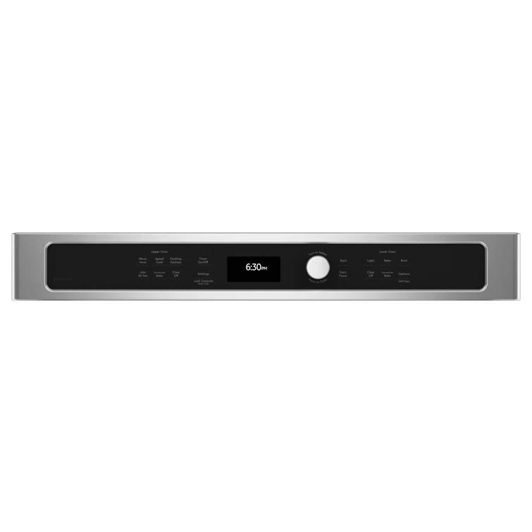 Café 30" Self-Cleaning Convection Electric Double Wall Oven with Built-in Microwave CTC912P2NS1