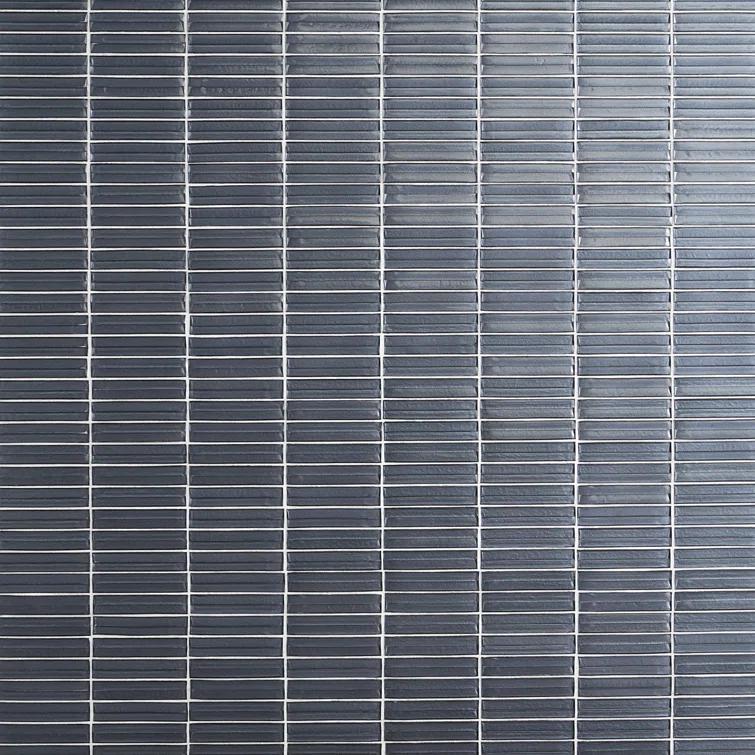 Tara Stacked 11.61" x 11.73" Molten Glass Mosaic Wall Tile (0.95 Sq. Ft. / Sheet)
