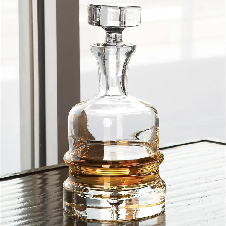 Clear Glass Traditional Decanter with Stopper