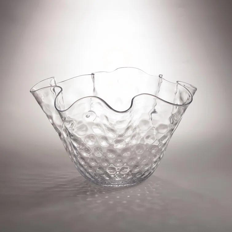 Global Views Honeycomb Optic Wavy Bowl | Wayfair