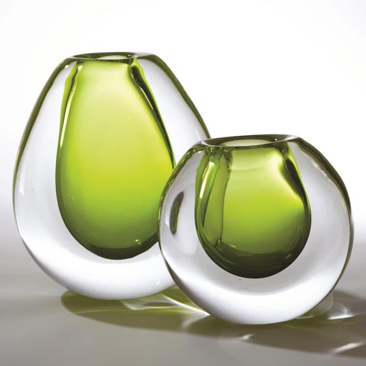 Global Views Ice Vase-Limeade-Sm