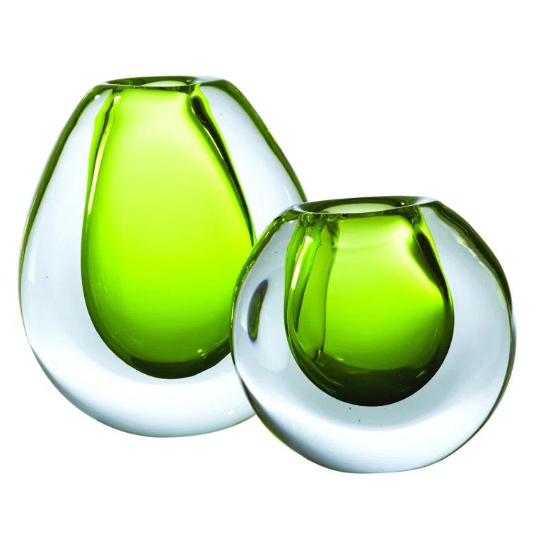 Global Views Ice Vase-Limeade-Sm