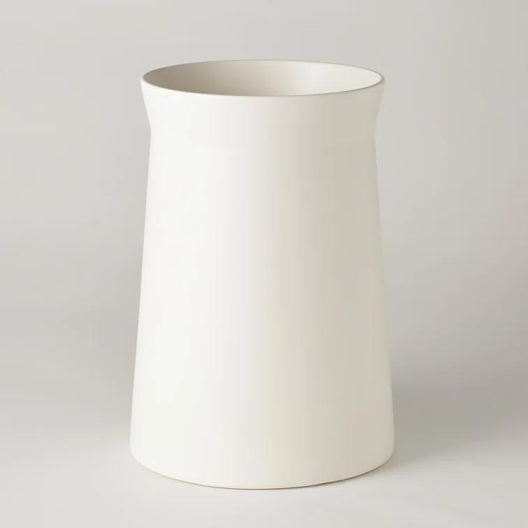 Luna Elegance 12" Matte Moon Ceramic Table Vase