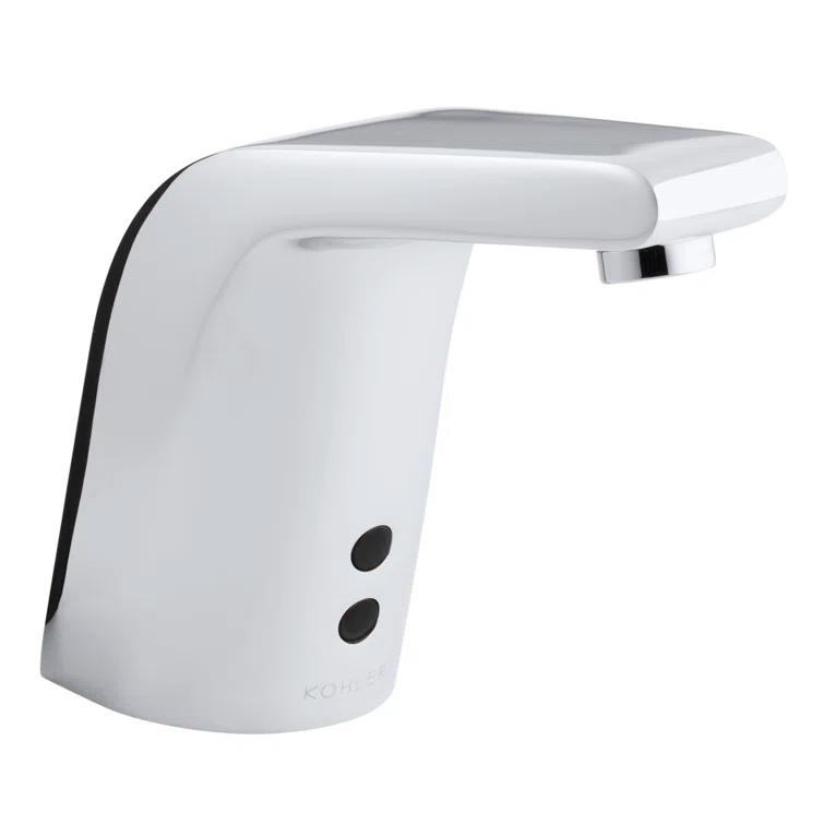 Sculpted Single-Hole Touchless Ac-Powered Commercial Bathroom Sink Faucet with Insight Technology and 5-3/4" Spout