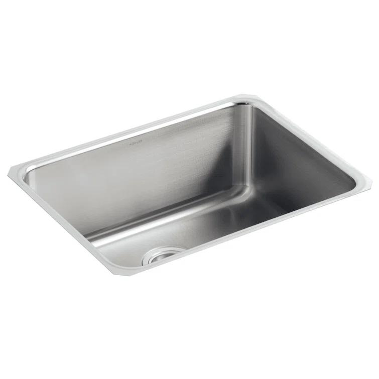 Undertone® 23" L x 17-1/2" W x 9-13/16" Medium Squared Under-Mount Single-Bowl Kitchen Sink