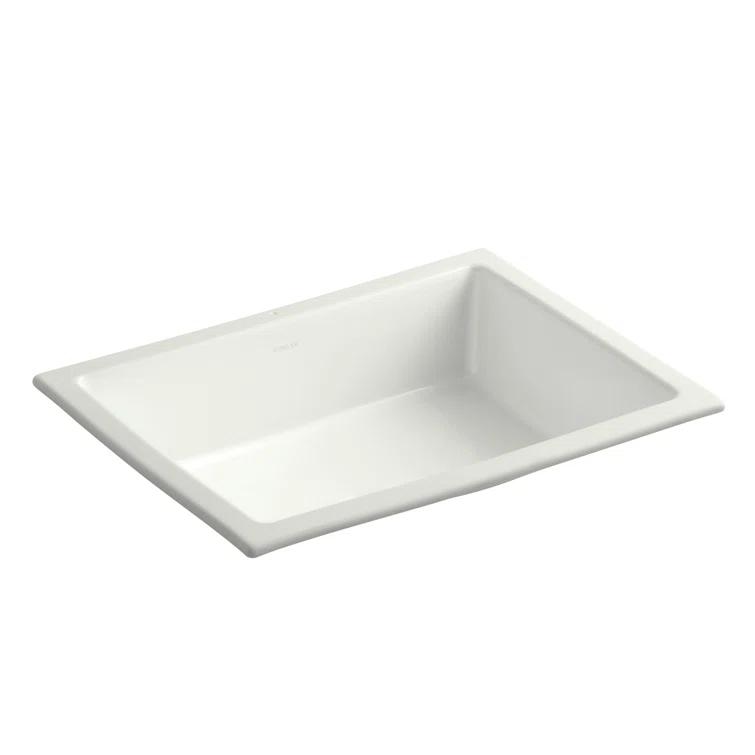 Verticyl Rectangular Undermount Bathroom Sink with Overflow